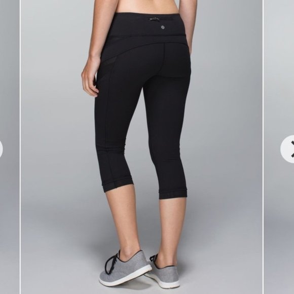 lululemon athletica Pants - Lululemon Illumina Crop Black Side Pockets Mesh